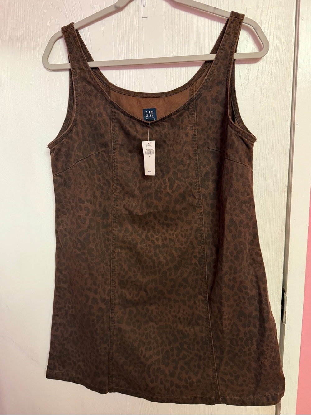 Gap denim cheetah print dress - Picture 3 of 6